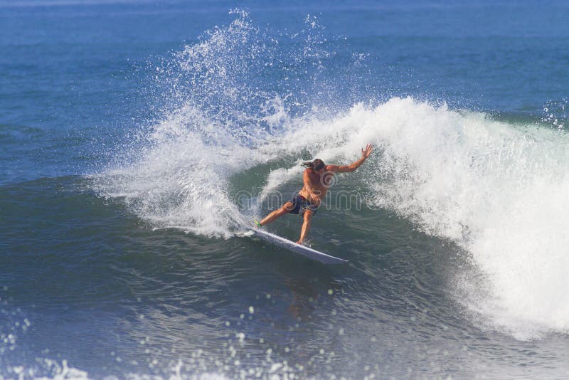 Surfing a Wave. royalty free stock image Surfing a Wave. royalty free stock image