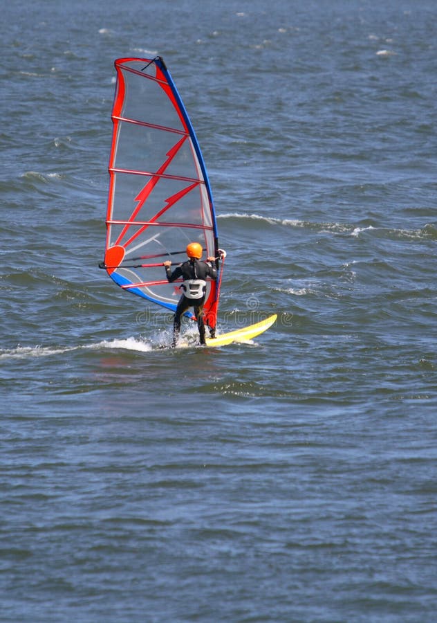 Surfista do vento fotografia de stock royalty free Surfista do vento fotografia de stock royalty free