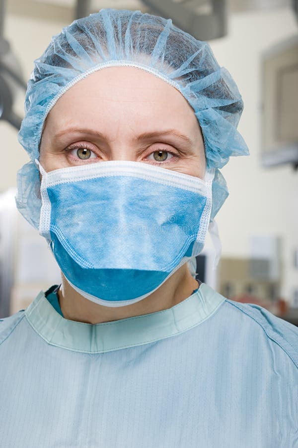 Surgeon in operating theatre royalty free stock photos