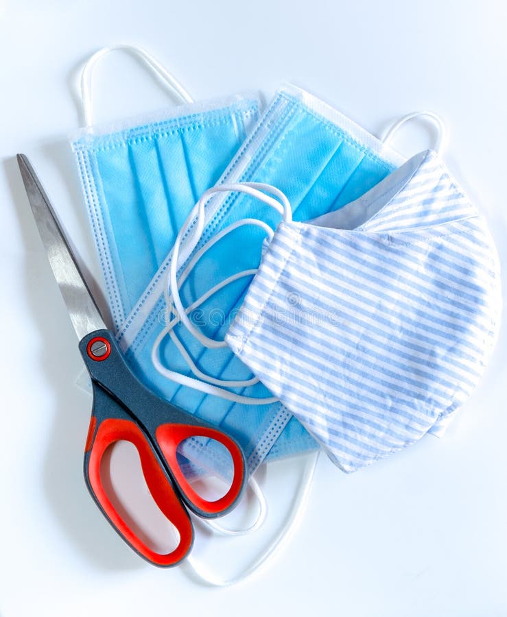 Surgical Face Mask with Rubber Ear Straps for Protection Against Germs