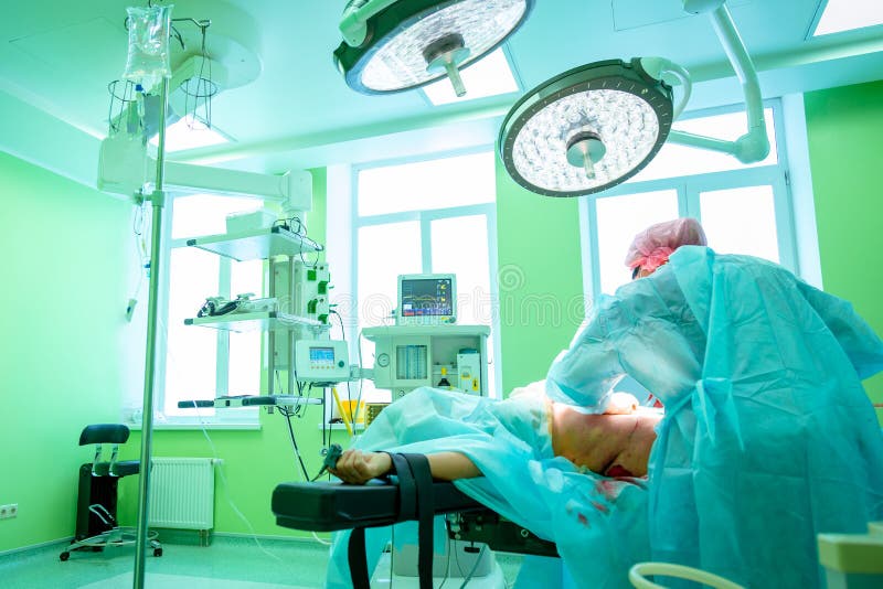 Surgical Operation Abdominoplasty. Surgical Removal of Fat Tissue from