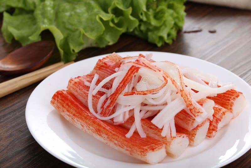 Surimi crab stick closeup stock photo. Image of cooking 74756388