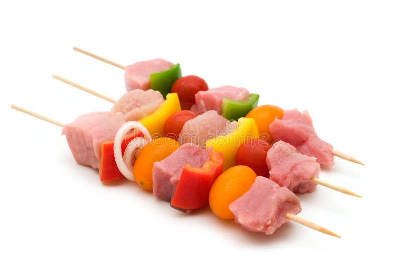 Surowa kebab wieprzowina zdjęcie royalty free