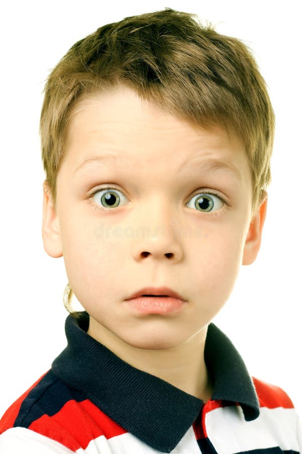 Surprise boy royalty free stock image