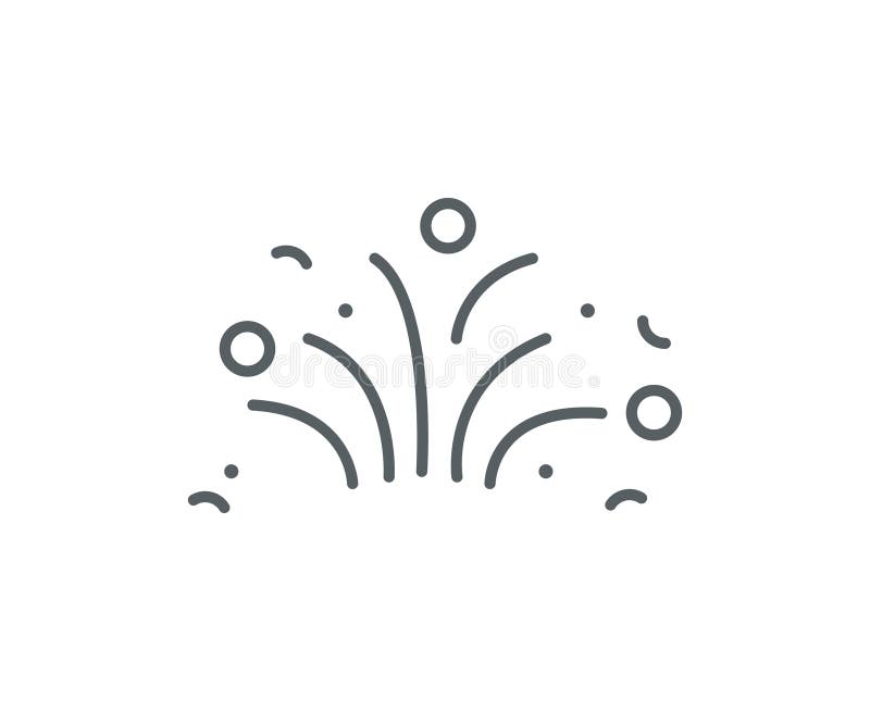 Surprise firework icon vector party. Birthday flat logo popper, firework confetti petard event festival vector illustration