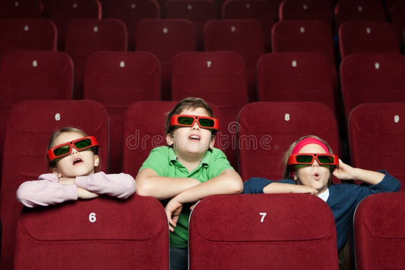 Children and cinema stock photo. Image of child, cinema 32823498