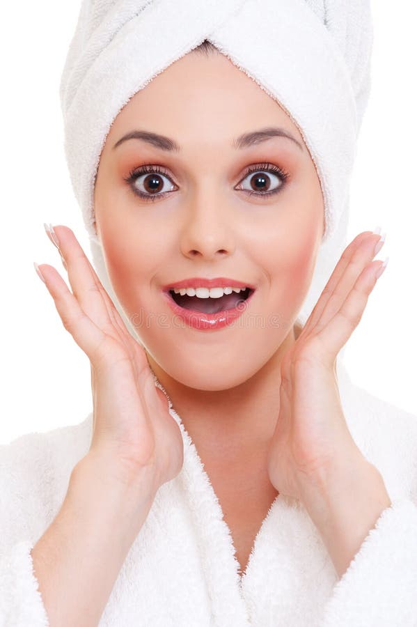 Surprised young woman stock image Surprised young woman stock image