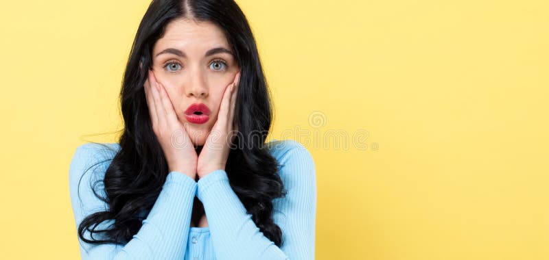 Surprised young woman posing stock images Surprised young woman posing stock images