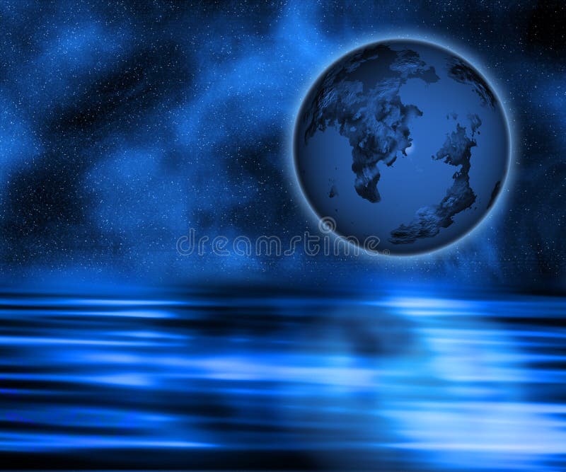 Surreal earth vector illustration Surreal earth vector illustration