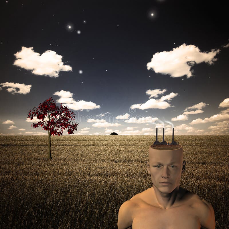 Surreal Landscape royalty free illustration