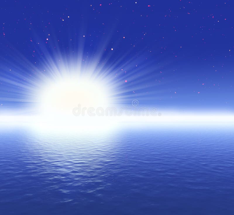 Surreal nacht stock illustratie Surreal nacht stock illustratie