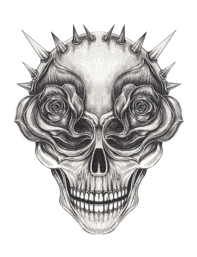 Flaming Skull SemiPermanent Temporary Tattoo  TattooMyIdea