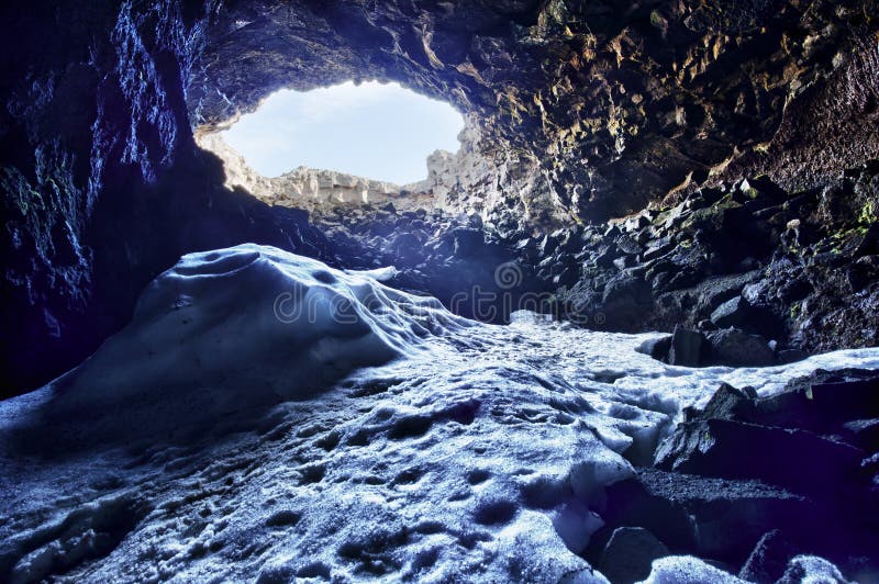 Surthellir Caves are tunnels created by volcanic activity, Iceland. Surthellir Caves are tunnels created by volcanic activity, Iceland