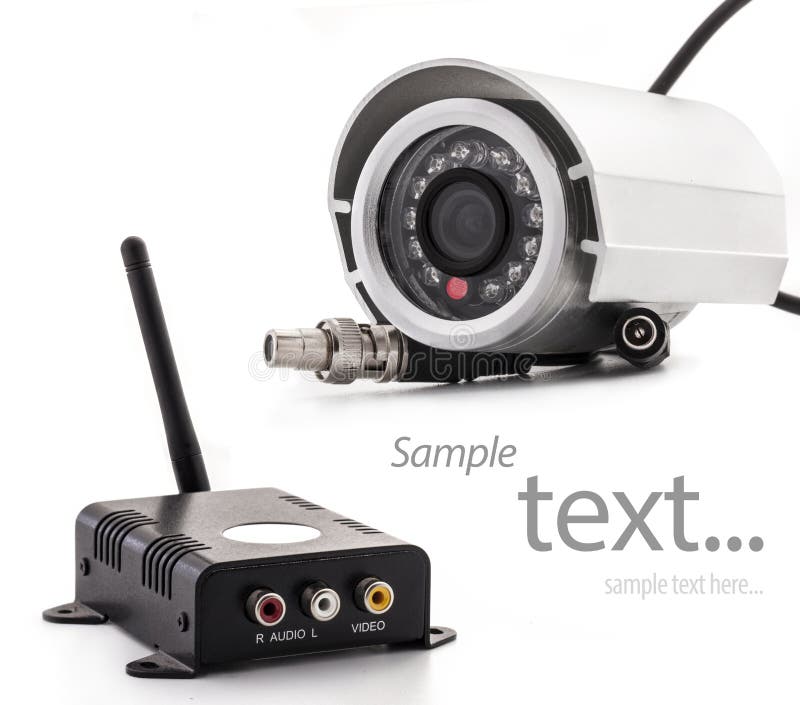 Surveillance camera stock photography