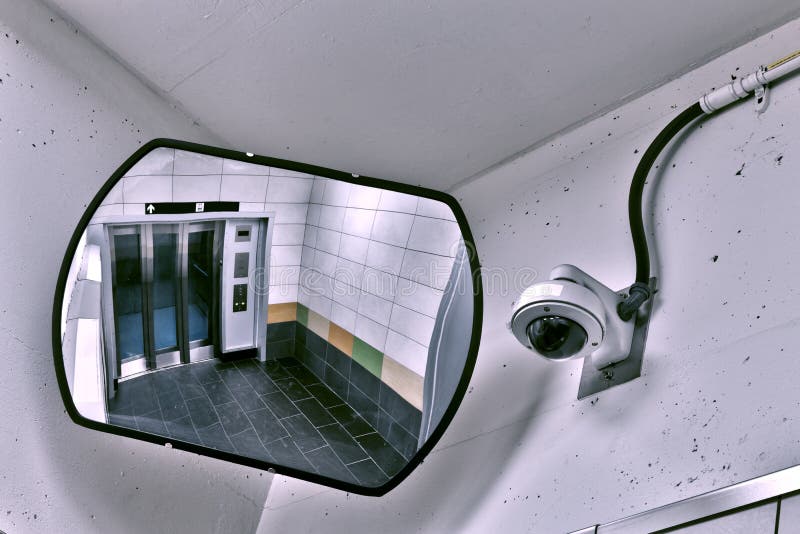 Surveillance camera stock photos