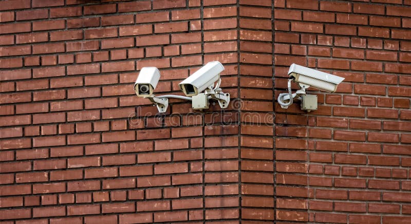 Surveillance cameras royalty free stock photography Surveillance cameras royalty free stock photography