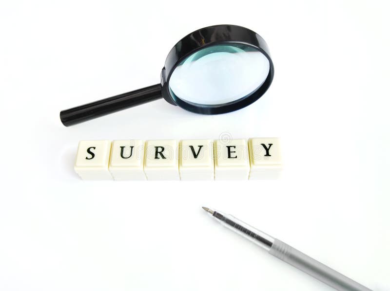 Survey concept stock photography