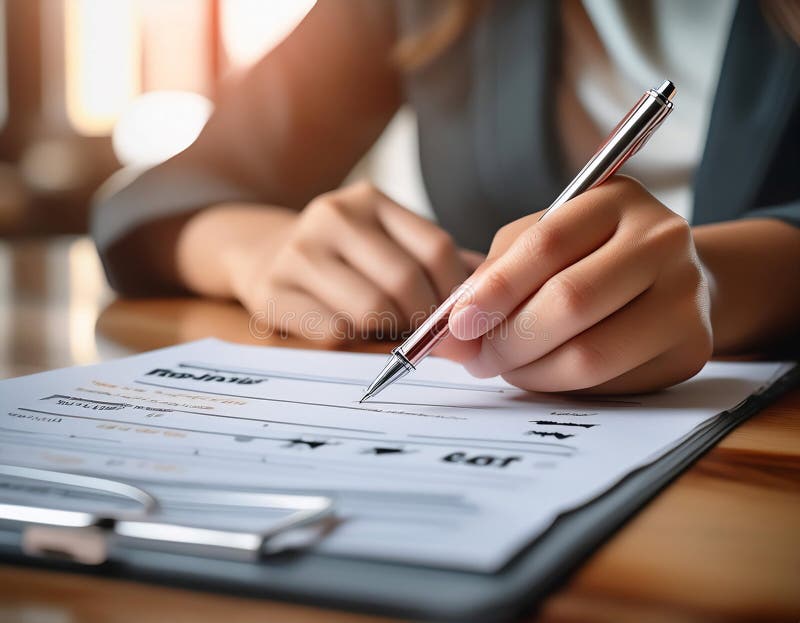 Survey form with questions and responses, representing data collection, analysis, and feedback. Perfect for topics related to vector illustration