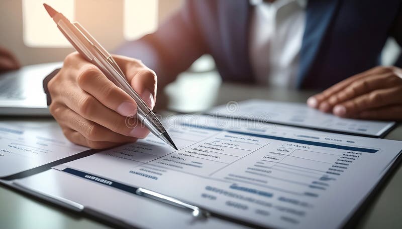 Survey form with questions and responses, representing data collection, analysis, and feedback. Perfect for topics related to stock illustration