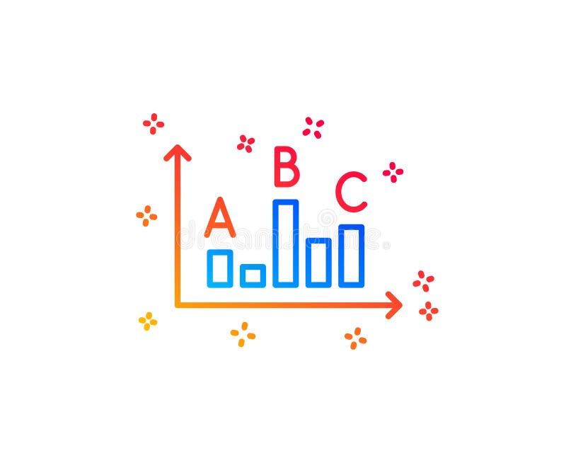 Survey results line icon. Best answer sign. Vector vector illustration