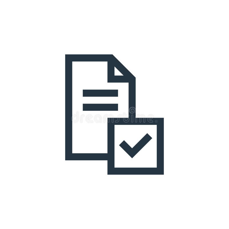 Survey vector icon isolated on white background. Outline, thin line survey icon for website design and mobile, app development. stock illustration