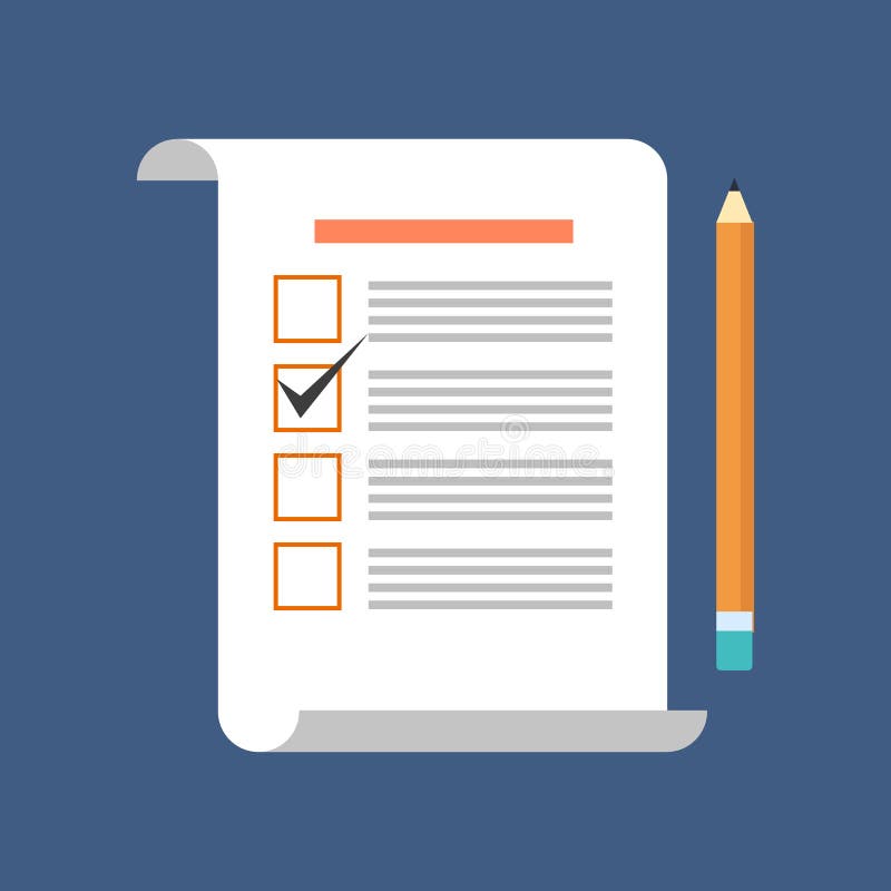 Survey, voting, review concept. Flat design. vector illustration