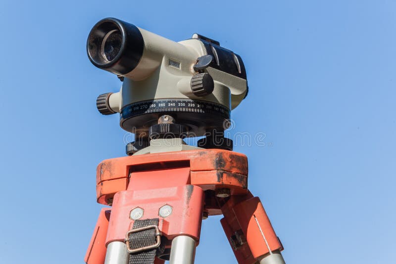 Surveyor Tripod Automatic Level Lens Blue