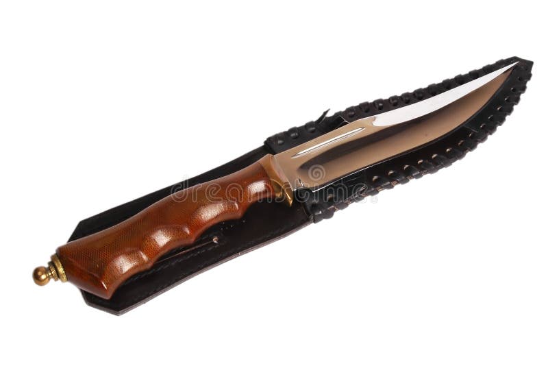 Survival knife isolated on white. Adventurer adventure stock images, royalty-free photos and pictures