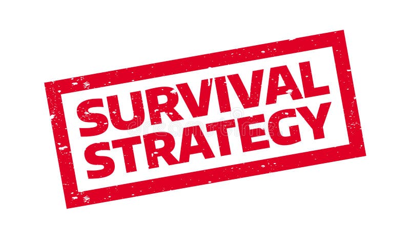 Survival Strategy rubber stamp