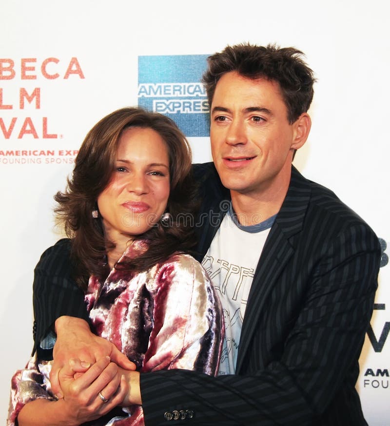 Susan Levin und Robert Downey Jr. stockfoto Susan Levin und Robert Downey Jr. stockfoto