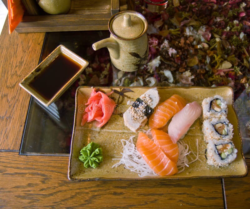 Japonés, a rollos de sartén.