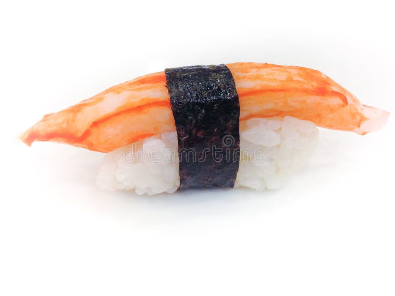Sushi da vara do caranguejo fotografia de stock royalty free Sushi da vara do caranguejo fotografia de stock royalty free