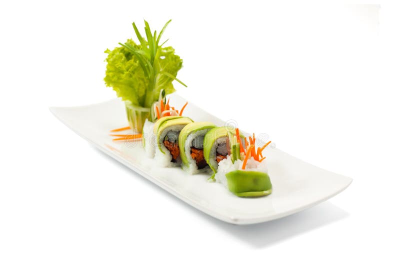 sushi de aguacate