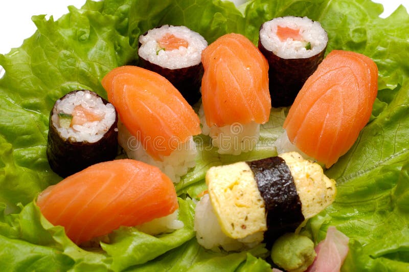 Sushi dish closeup stock photo. Image of asian, food, eating 779942