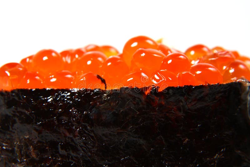Sushi gunkan ikura caviar stock photo. Image of sushi 67571338