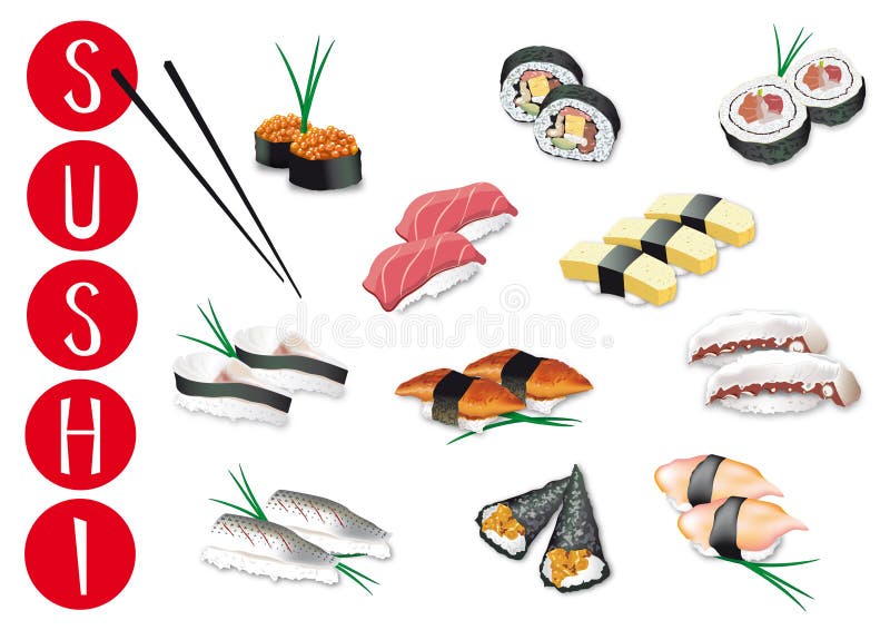 Sushi illustrations