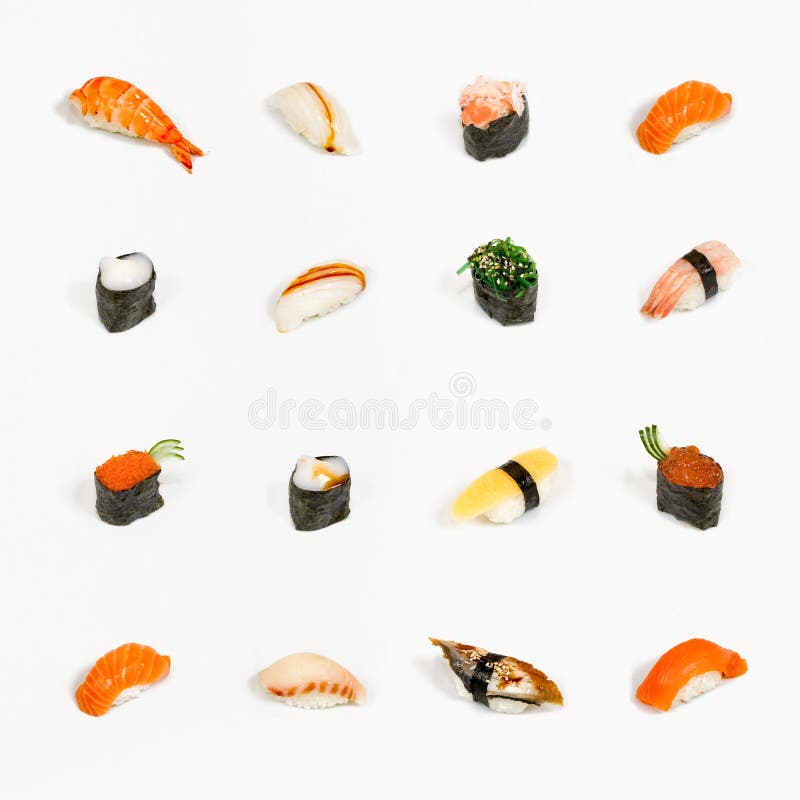 Sushi isolated