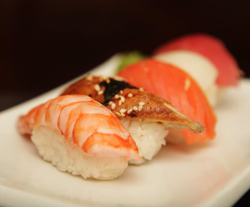 Sushi on the plate stock image. Image of bonito, dinner 36948693