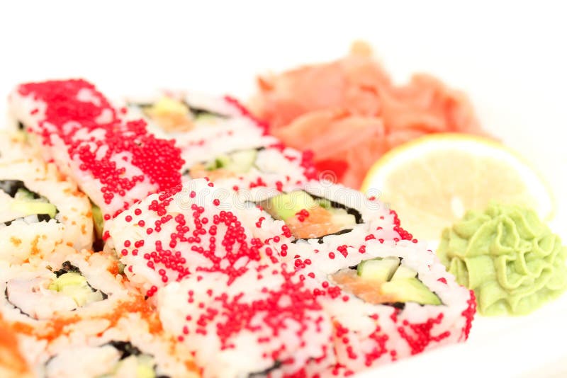 Sushi roll assortment stock photo. Image of delicious 22351840