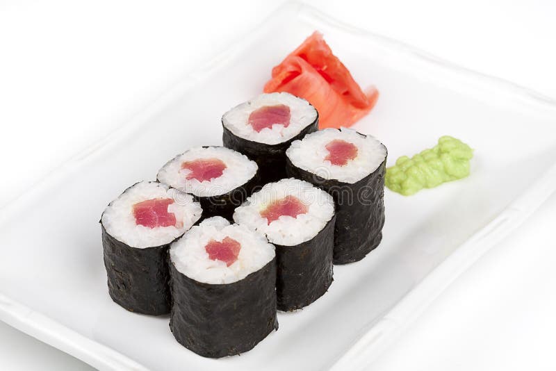 Tuna handroll sushi stock photo. Image of oriental, restaurant 1103668