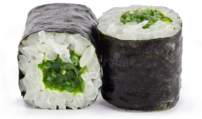 Sushi rolls with Chukka seaweed