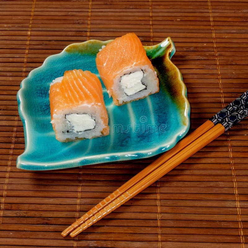Sushi, rolls stock photo. Image of chopsticks, seafood 65265114