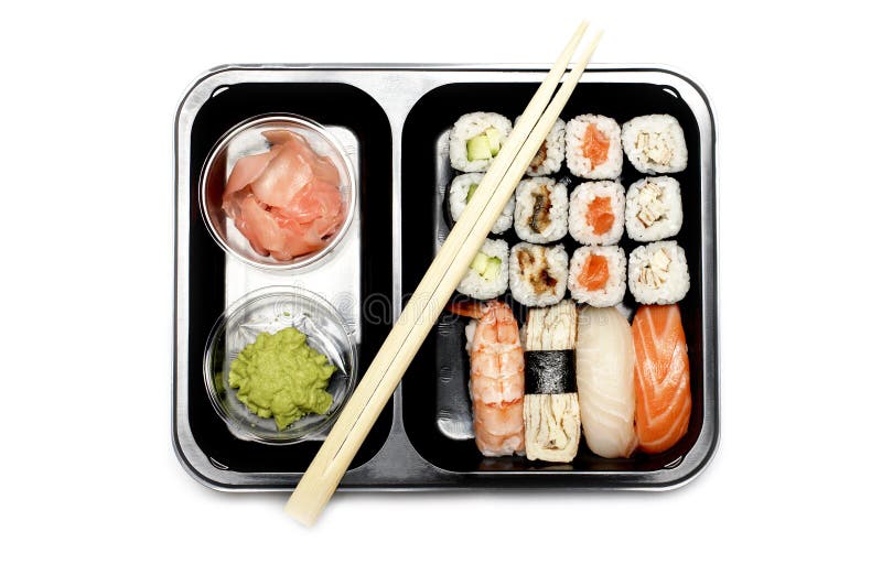 Sushi Set on white