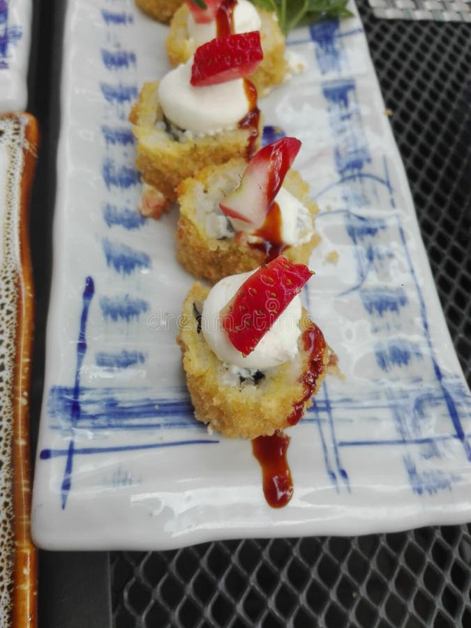 Sushi Strawberries, Fried Good Japan Stock Image Image of good, fried