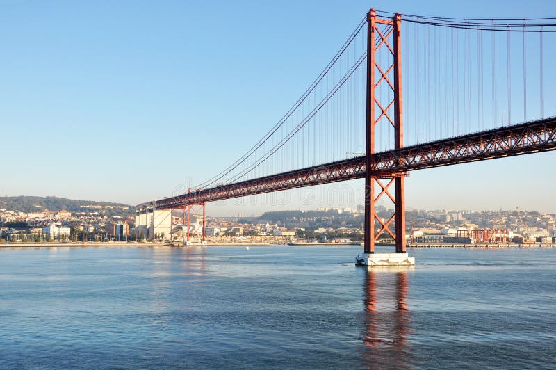 Suspension Bridge Lisbon Portugal Stock Photo Image of trip, cruise