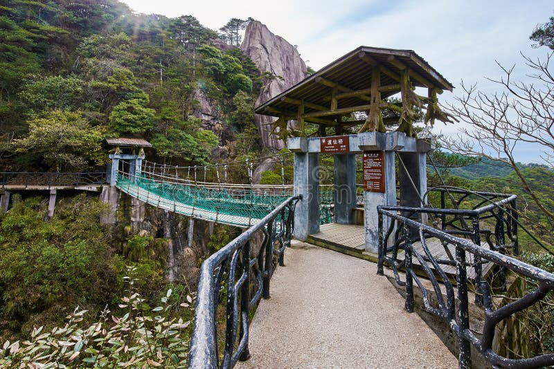 The suspension bridge