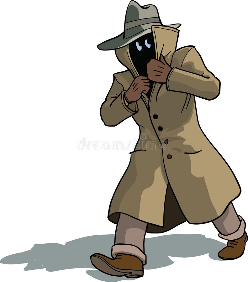 Suspicious man stock vector. Illustration of convict - 18883141
