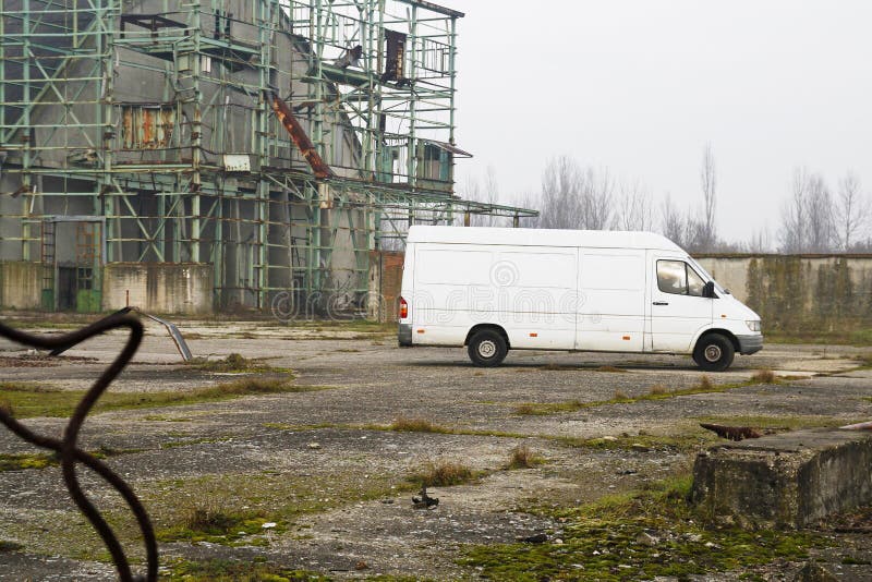 White van with suspicious message on side found abandoned