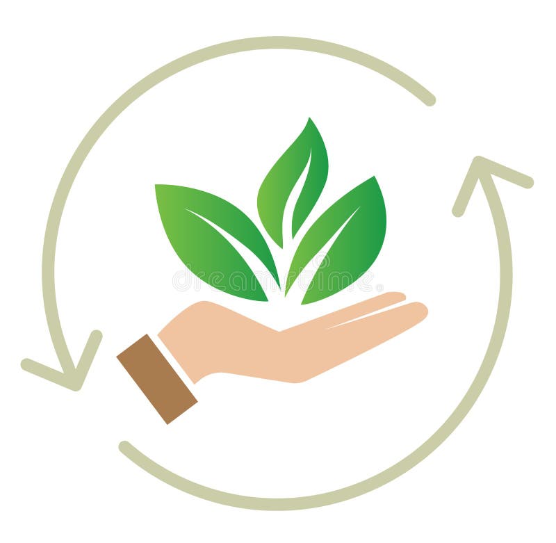 Sustainability - Plant Icon Stock Illustration - Illustration of ...