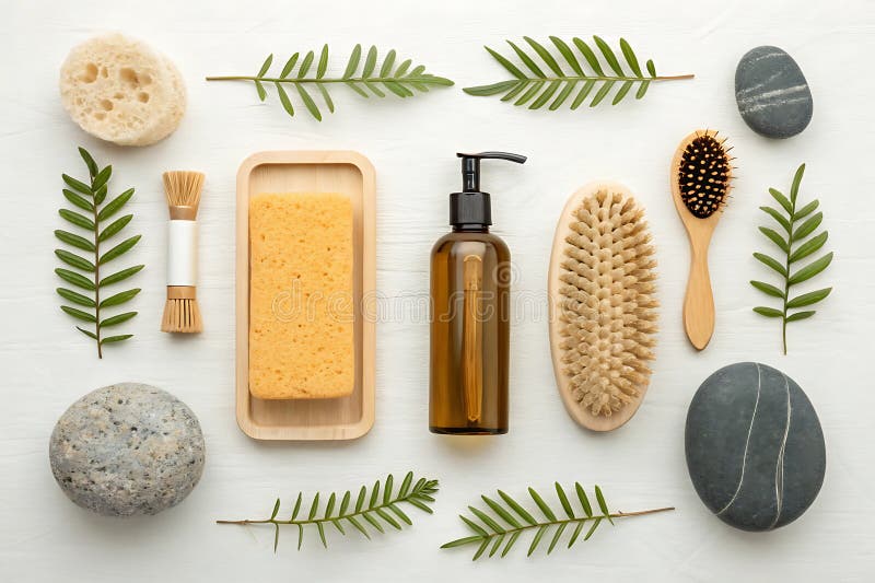Sustainable Bath Essentials with Natural Accessories and Eco-friendly ...